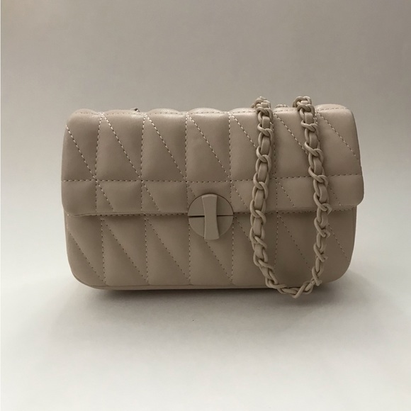 Most Wanted USA Handbags - MW Quilted Leather Crossbody Chain Strap Bag